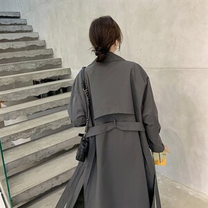 【新款 现货】2022秋高品质过膝风衣251-610-P155-218图片