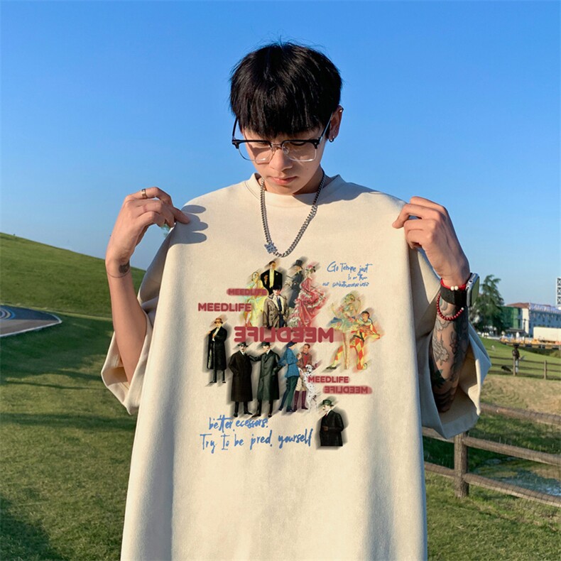 量大优供视频重磅麂皮绒短袖t恤男JT537-特p19,男装T恤,电商B371