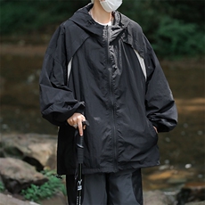 夏季新款潮牌宽松防晒衣山系户外机能连帽夹克男现货W8231-P40，男装夹克，星座512-4