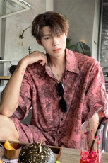 动物豹套装TZ77814特P45衬衫DCS77815特P27DK77816特P18套装控88，男装衬衫，星座227-7