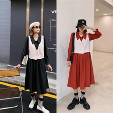 马甲俩件套，女装马夹，黛羽馨