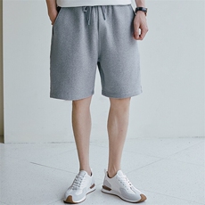 重磅短裤男夏季休闲五分裤韩版宽松运动纯棉针织5分裤子24D10-P80，男装牛仔裤，电商A355（原A415）
