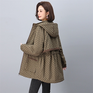 冬装加绒加厚外套中年时尚仿兔毛派克服中老年女宽松棉服图片
