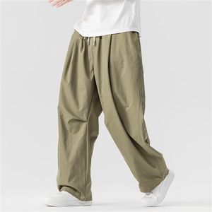 秋冬 大码日系港风复古休闲直筒阔腿裤潮工装伞兵裤美式 K312/P55,男装工装外套,钱塘713