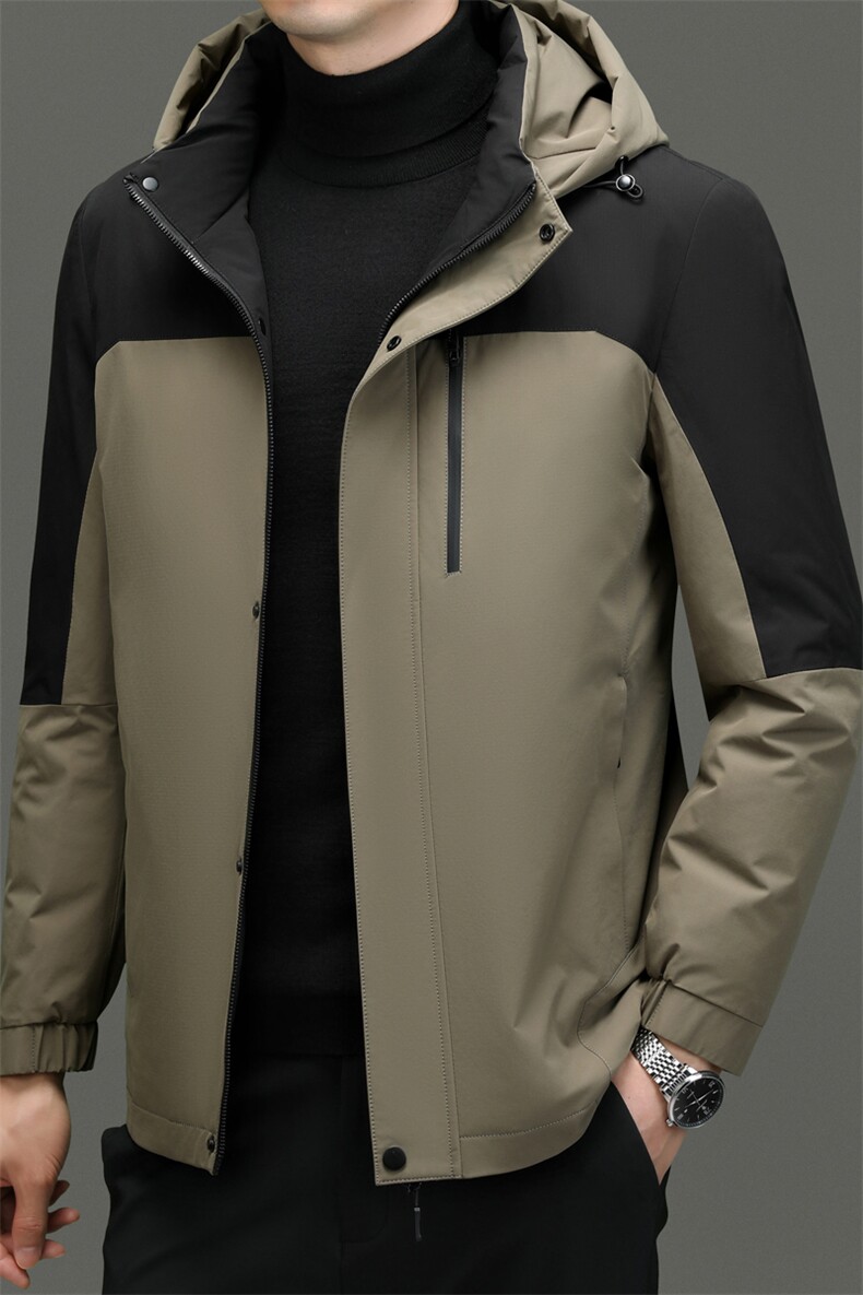 DF2387钱塘2020-2新款百搭简约有帽厚款中年男士羽绒服P255,男装羽绒服,钱塘207-2