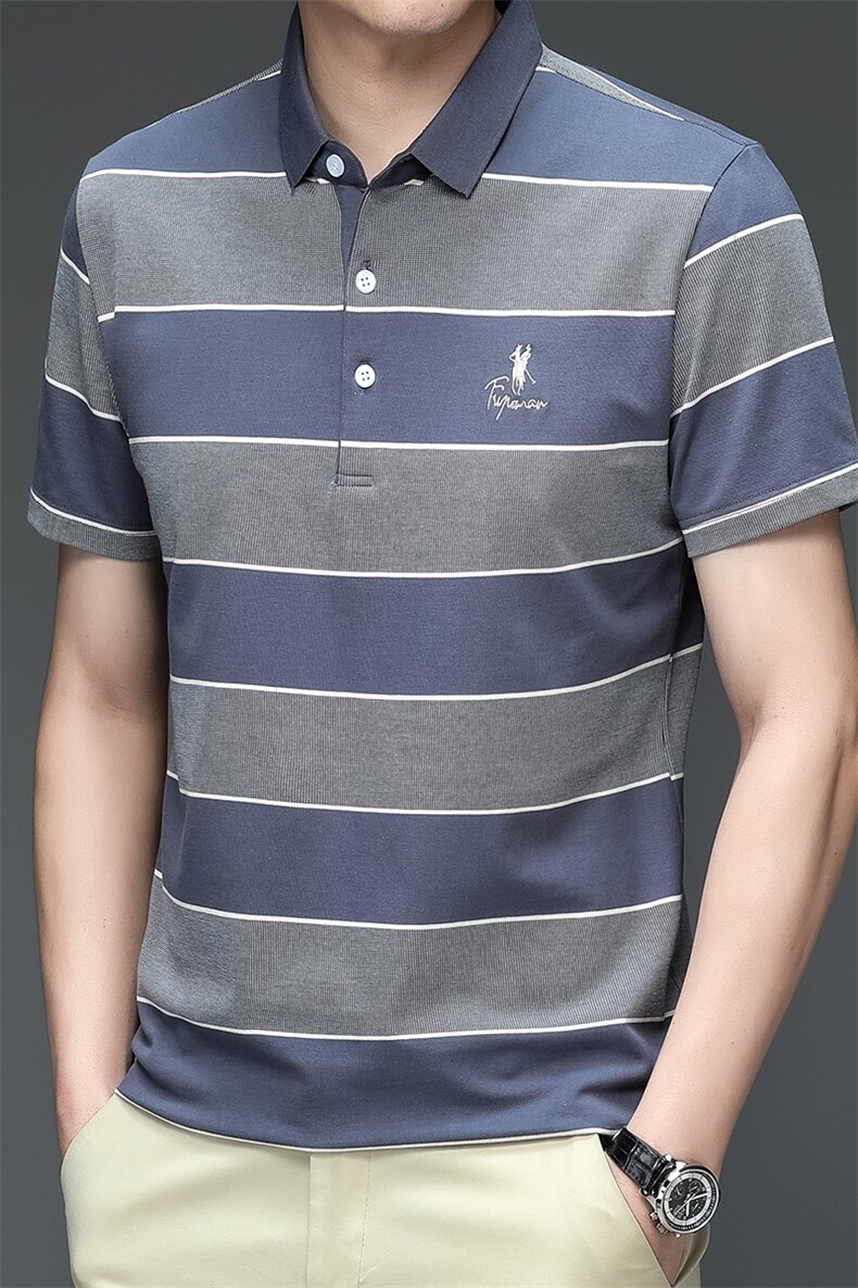 夏季保罗T恤衫衣服Polo衫男士短袖商务休闲翻领半袖HMQ308-P63,男装Polo衫,星座1105-3