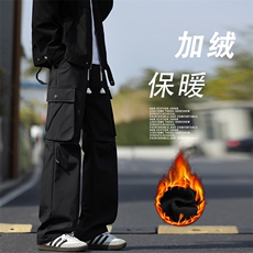 美式高街工装裤男款秋冬加绒加厚户外登山冲锋裤子JRK720特批43，男装工装外套，星座718-1