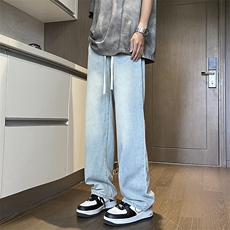 夏季超薄冰丝牛仔裤松紧腰宽松休闲KJ101P45，男装牛仔裤，电商D325