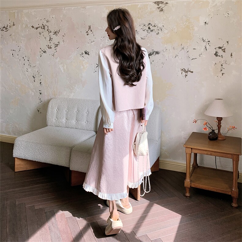 套装女春季学院风2026年春季女通用三件套303-T6908-P190-K308,女装套装/套裙,宁宁家