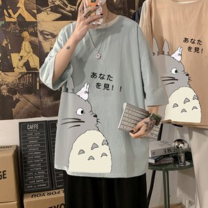 YT26150-P30亚麻短袖t恤男大码五分袖男宽松七分袖海报风,男装T恤,电商A040