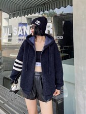 绣花皮毛外套，其它，韩外