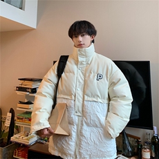 直播品质！提花拼接加厚休闲棉衣潮流痞帅MY260-P115控158，男装棉衣，电商B370