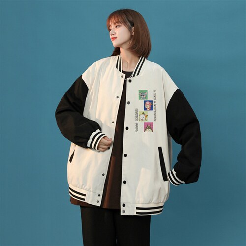 中性风春秋季情侣棒球服男女休闲夹克女时尚外套男BQF268-P50,男装夹克,电商B371