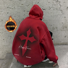 抖音供货、复合重磅加绒现货连帽卫衣宽松D223A-JR-WY2351-特P40，男装卫衣，电商019-1