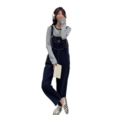 （2024新款现货）学院风背带裤条纹套裤212A-8851-P135-K199，女装套装/套裙，浙宝212A