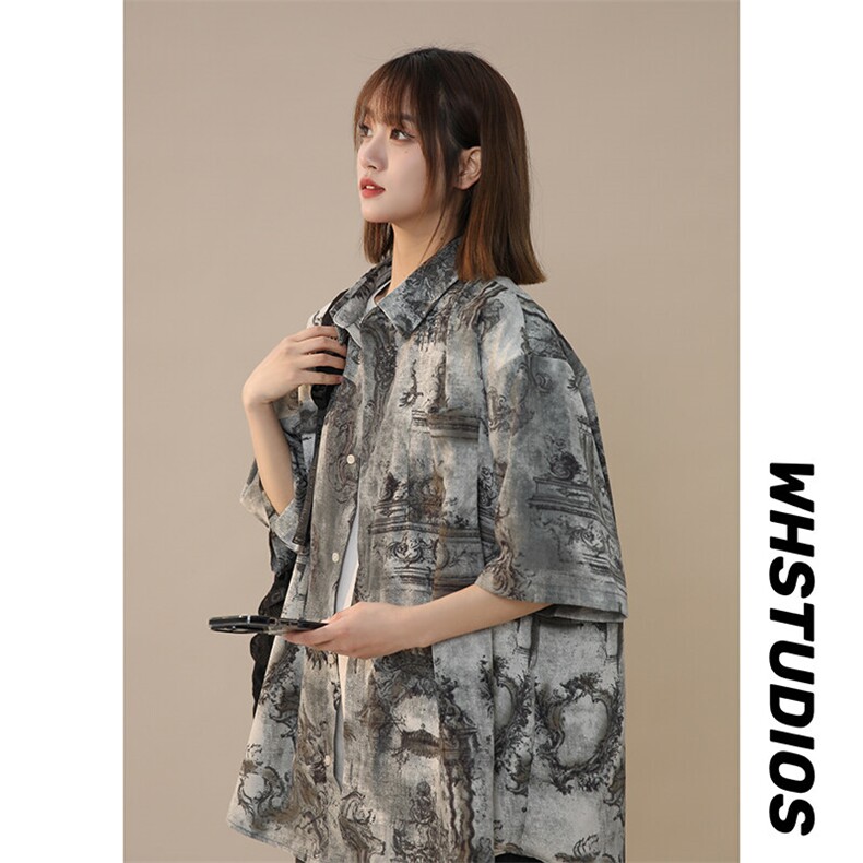 新款现货 清凉短袖夏季衬衫风冰丝 225-2-CS806-P38-控55图片