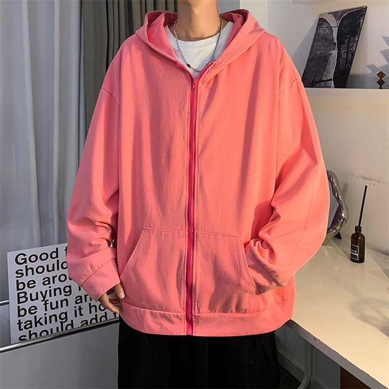 WY35-P58美式复古330克水洗做旧连帽开衫,男装卫衣,星座1501-1