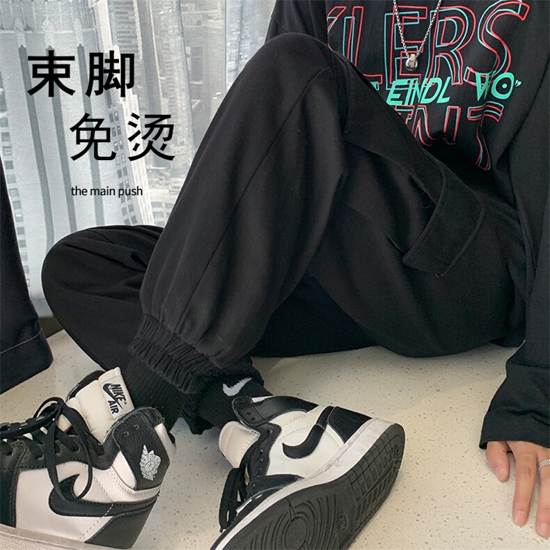 潮流百搭2021休闲工装大口袋九分裤  1289-特批：40图片