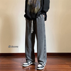 光版抽绳牛仔裤直筒B342-W110-特P32JR42，男装牛仔裤，电商B342