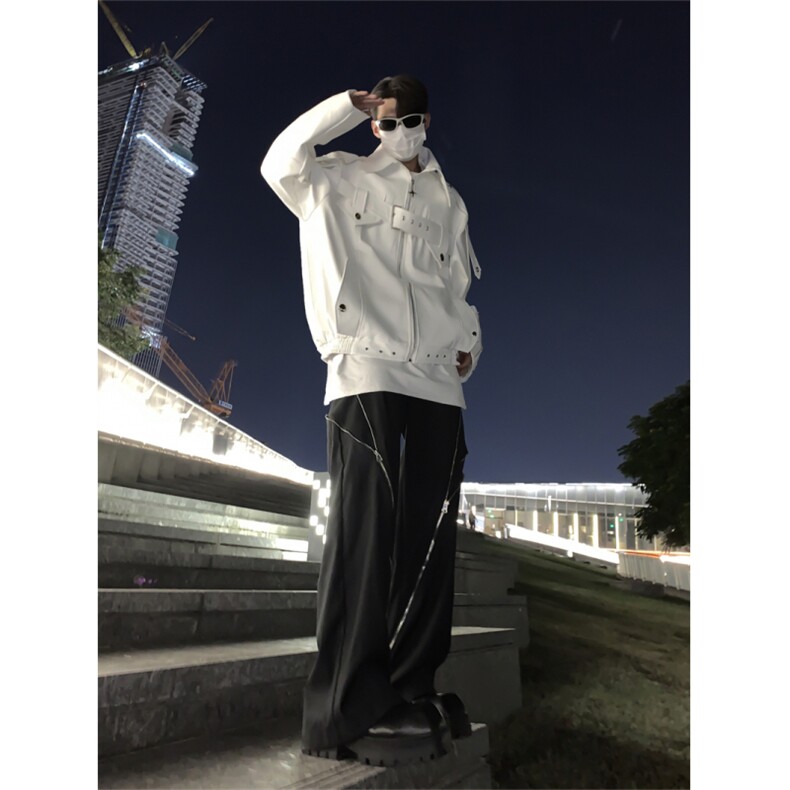 秋季潮牌高质量设计感拉链皮衣（可供得物抖音）1005-WT58-P128,男装皮衣,星座1005
