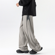 8XL-M秋季美式潮牌裤子男士宽松撞色冲锋裤速干休闲长裤K9156P68，男装休闲裤，电商D206-1