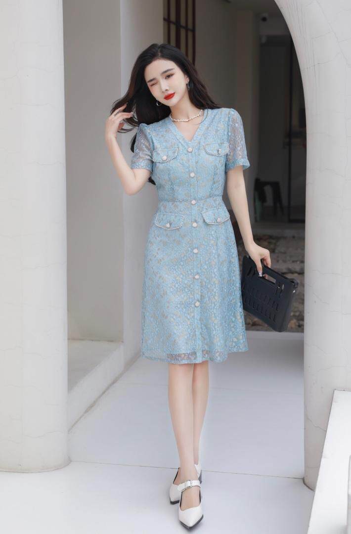 2023年夏装连衣裙，女装连衣裙，贻思茗