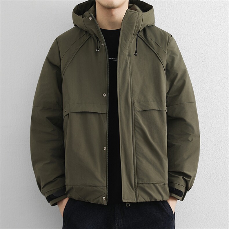 加棉夹克百搭男装帅气防风户外棉服休闲工装连帽棉服外套潮流,男装夹克,星座914
