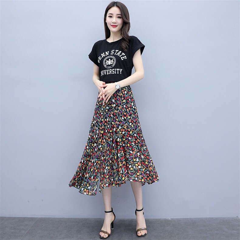 时尚潮流舒适套装/套裙2021年夏季个性短袖气质优雅,女装套装/套裙,婷思杰（原婷想服饰）