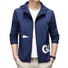 2023夏季新款防晒衣中年男装户外休闲防晒服薄款防晒风衣夹克外套，男装夹克，电商B212（原钱塘6029）
