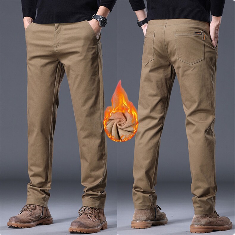 秋冬纯棉加绒保暖棉裤子休闲裤直筒时尚男裤138常规p45/加绒p55，男装棉裤，星座224-1