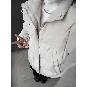 现货高品质美式冬季重磅三防加绒加厚羽绒棉衣立领厚外套棉服图片