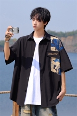 2025夏季新款cityboy大码冰丝短袖衬衫M-5XHC25538-特P25，男装衬衫，电商A022