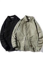 2021春秋季新面料95%棉5%其它纤维里料100%聚酯纤维J966-P80，男装夹克，电商A001