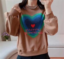 重工爱心卫衣，女装卫衣/绒衫，玫丽梦