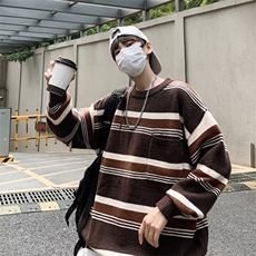 B305P42秋冬男装毛衣条纹线衫打底衫男装日系休闲时尚，男装针织衫/毛衣，星座512-6