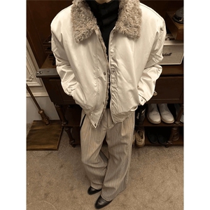 现货WT124-特P93 恒温暖绒毛领天丝棉棉服棉衣图片