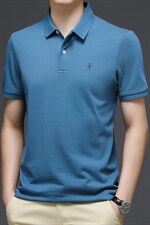 短袖T恤男士潮流夏季2023新款潮牌男装翻领polo衫半袖夏装衣服，男装T恤，电商B212（原钱塘6029）