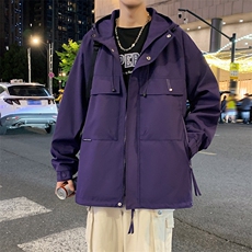 冲锋衣男外套春秋款工装夹克男青少年休闲宽松上衣服JK0233-P78，男装夹克，星座308B-2