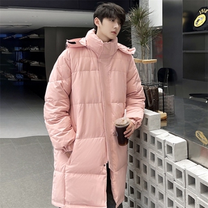 羽绒服男冬季新款港风宽松长款白鸭绒外套YR932-P170(控价228图片
