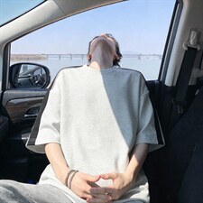 2026夏季新款拼接270g华棉大码短袖T恤男DT6260特P25建议零售价68，男装T恤，电商A001