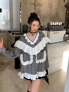 【LILILIN】牧羊人卫衣,女装卫衣/绒衫,LILILIN