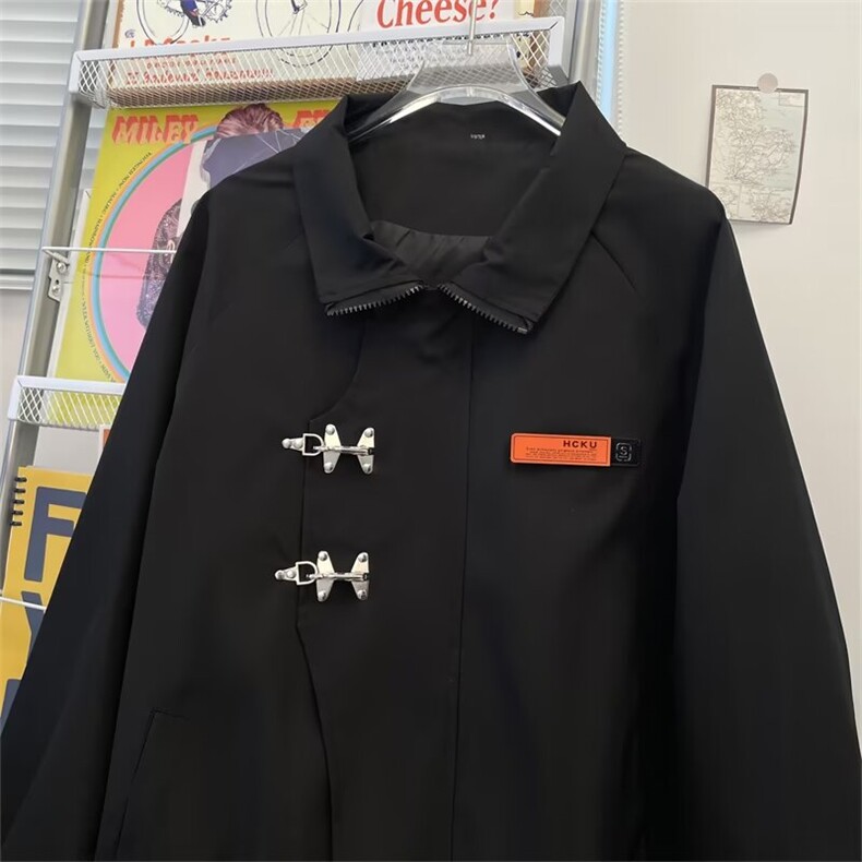 秋季外套潮流百搭休闲时尚美式高街拉链J78-P70，女装短外套，星座1109-3