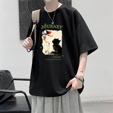 华夫格t恤男短袖男大码五分袖大皂风HT73433-P22，男装T恤，电商A040