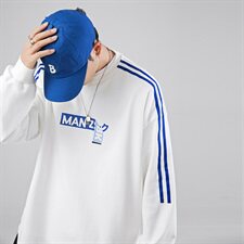 日系男生卫衣宽松百搭套头圆领上衣简约运动系女生可穿266/P55，男装卫衣，星座1506-1