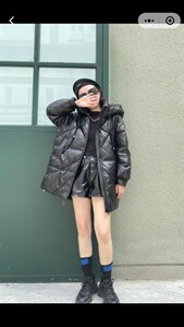 冬季中长款休闲羽绒服图片