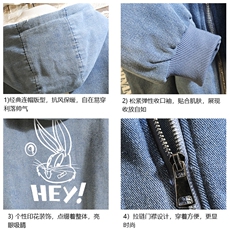 NM53179-P140牛仔外套男大码加厚加绒棉衣男羊羔毛棉服男砖墙，男装棉衣，电商A040A