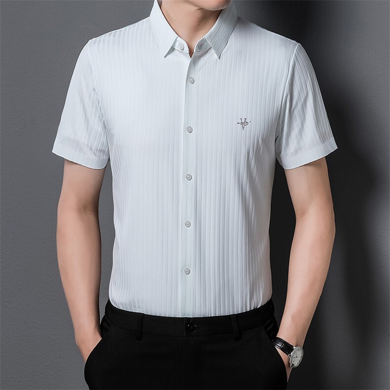 H8096钱塘2020-3夏季男士无痕精品商务休闲衬衫主推P59,男装衬衫,钱塘207-3