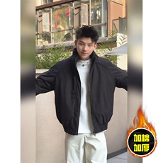 现货美式高街休闲棉衣夹克三防立领纯色户外工装加厚棉服外套，男装夹克，电商A486