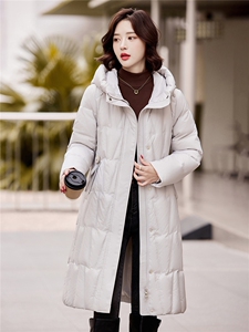 2025年冬季长款90白鸭绒羽绒服女图片