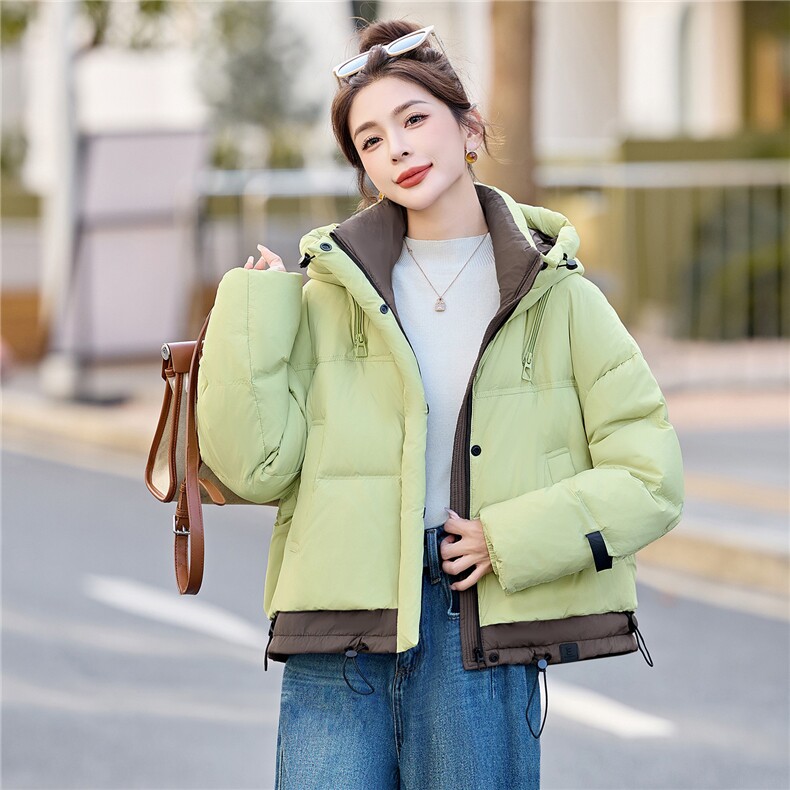 新款冬季连帽羽绒服2025年冬季时尚潮流,女装羽绒服,鑫鑫美